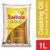 Saffola GOLD REFINED OIL 1000ML PACK OF 1 Rice Bran Oil Pouch  (1000 ml)