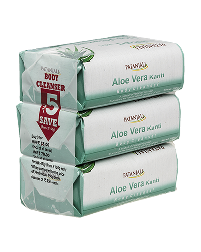 Patanjali Aloevera Soap 3u +150gm